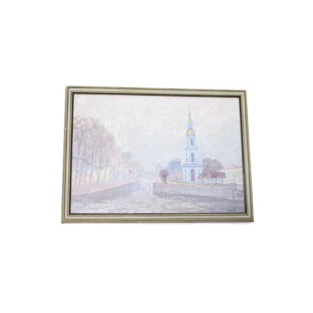 A. Copoka Adults Church Nature Oil Painting Multicolor